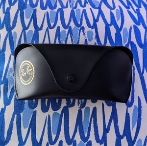 {Ray-Ban} Black Leather Sunglasses Case